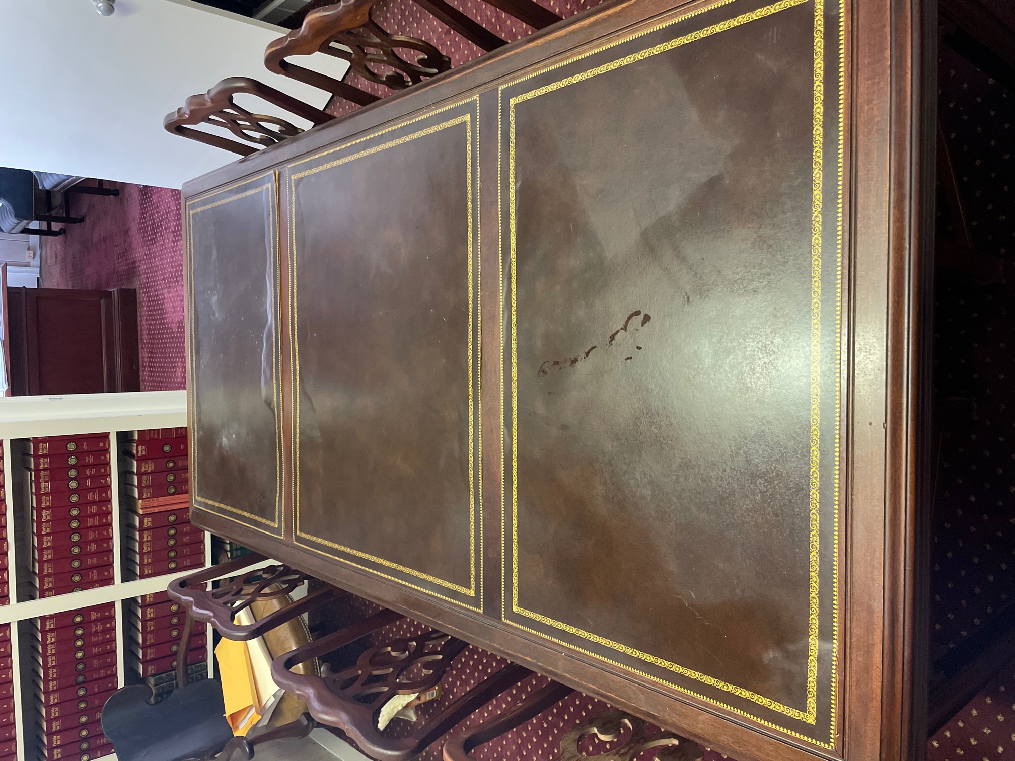 Before photo of conference table