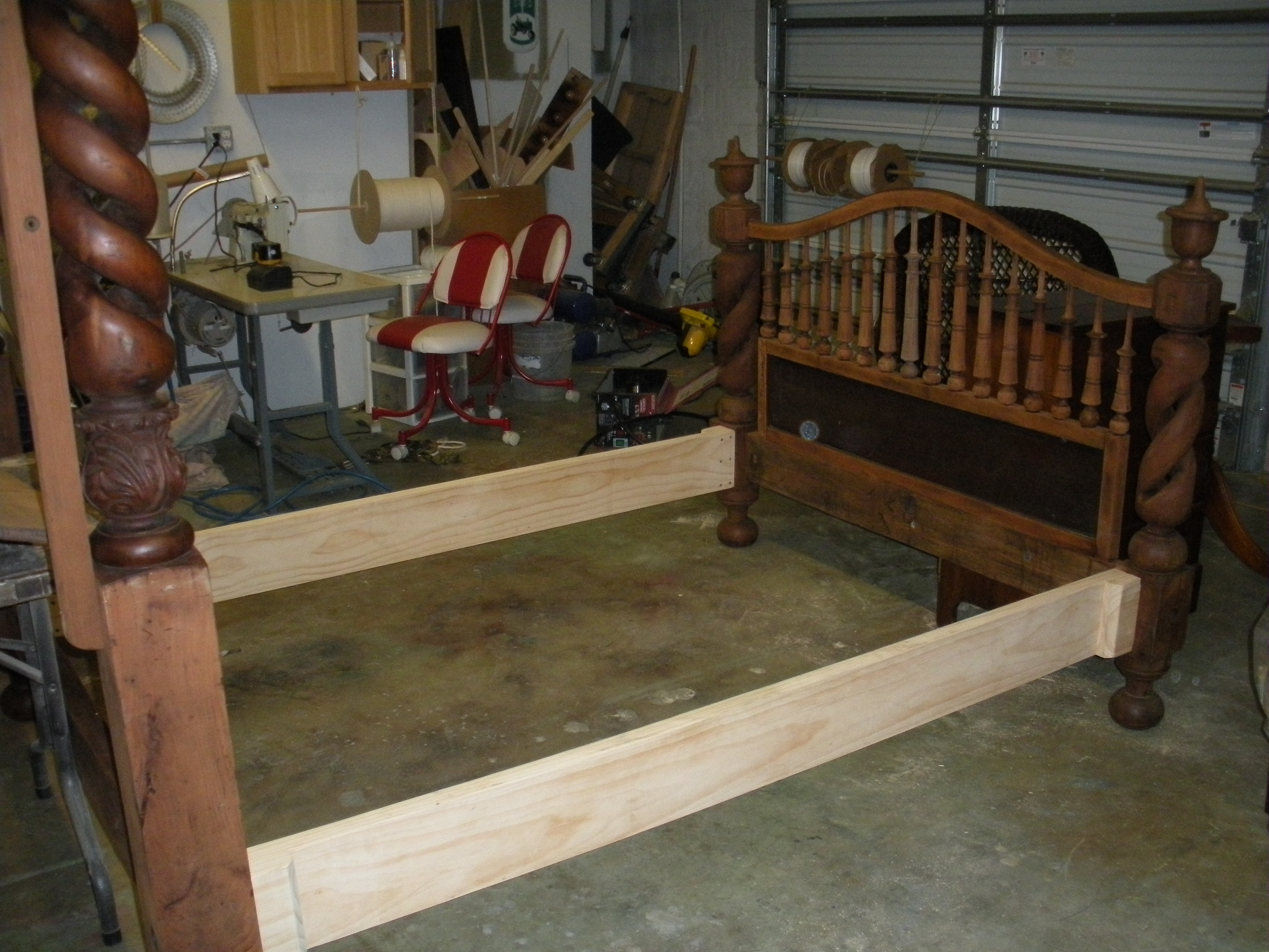 before of canopy bed